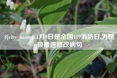 楚雄11月9日是全国119消防日,为积极推进修改病句