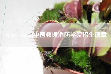 楚雄中国救援消防学院招生简章