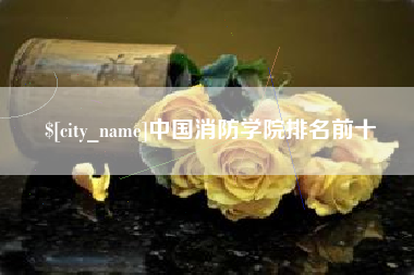 楚雄中国消防学院排名前十