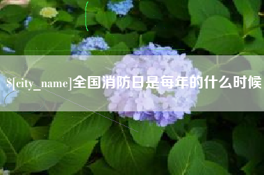 楚雄全国消防日是每年的什么时候