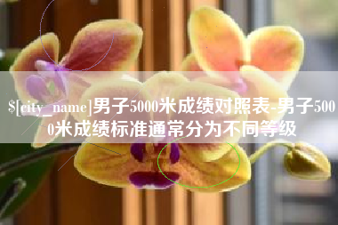 楚雄男子5000米成绩对照表-男子5000米成绩标准通常分为不同等级