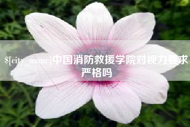 楚雄中国消防救援学院对视力要求严格吗
