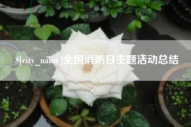 楚雄全国消防日主题活动总结