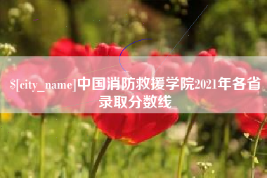 楚雄中国消防救援学院2021年各省录取分数线