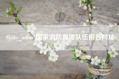 楚雄国家消防救援队伍报名网址