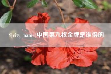 楚雄中国第九枚金牌是谁得的