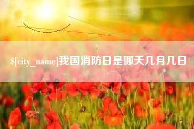 楚雄我国消防日是哪天几月几日