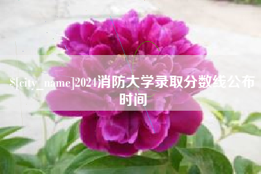 楚雄2024消防大学录取分数线公布时间
