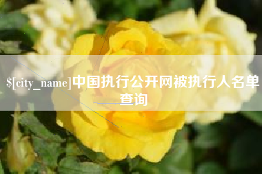 楚雄中国执行公开网被执行人名单查询