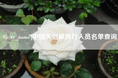 楚雄中国失信被执行人员名单查询