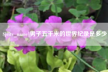楚雄男子五千米的世界纪录是多少