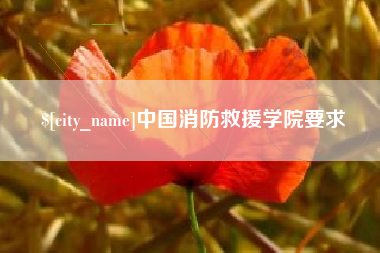 楚雄中国消防救援学院要求
