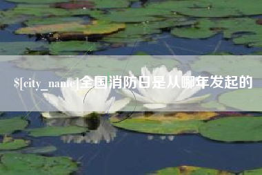 楚雄全国消防日是从哪年发起的
