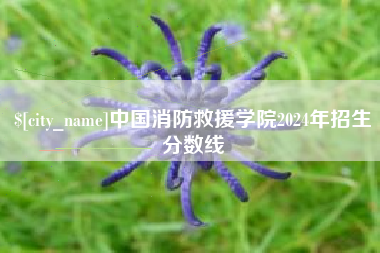 楚雄中国消防救援学院2024年招生分数线