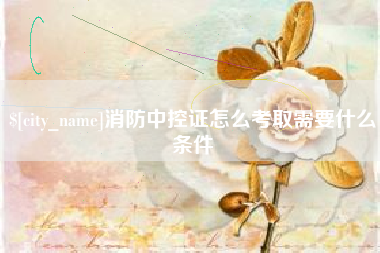楚雄消防中控证怎么考取需要什么条件