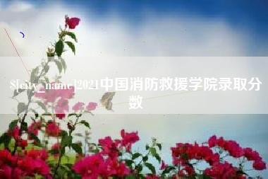 楚雄2021中国消防救援学院录取分数