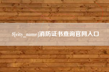 楚雄消防证书查询官网入口