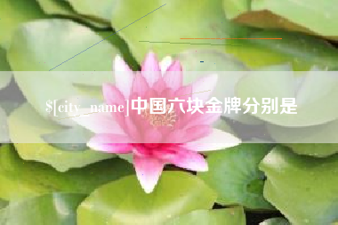 楚雄中国六块金牌分别是